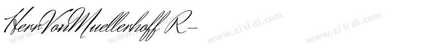 HerrVonMuellerhoff R字体转换 HerrVonMuellerhoff R字体转换